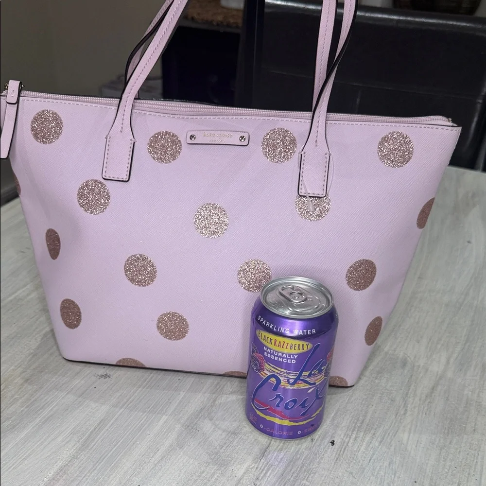 Kate Spade Pink Tote with Glitter Polka Dots ❤️